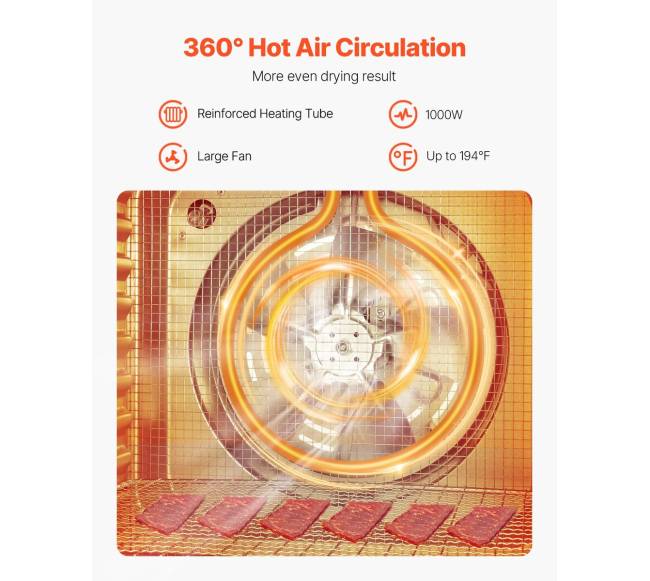 Dešimties padėklų maisto džiovinimo aparatas1