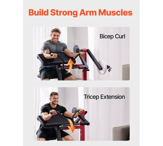 Dvikryptė štangos suolelis bicepsų ir tricepsų pratimams2