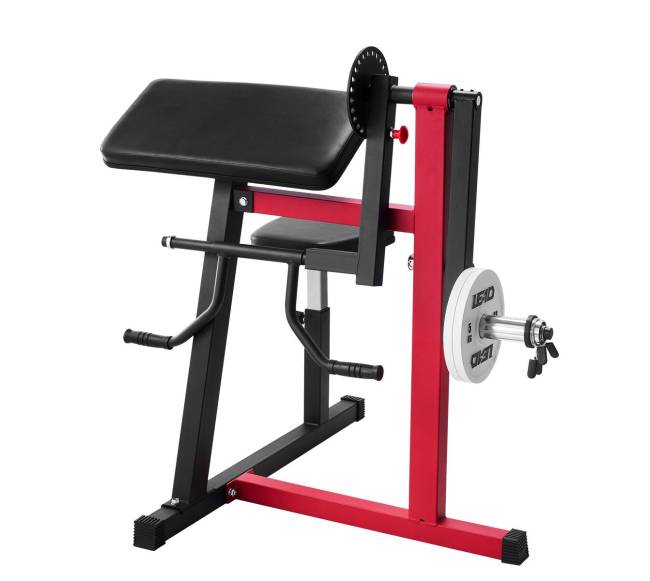 Dvikryptė štangos suolelis bicepsų ir tricepsų pratimams8