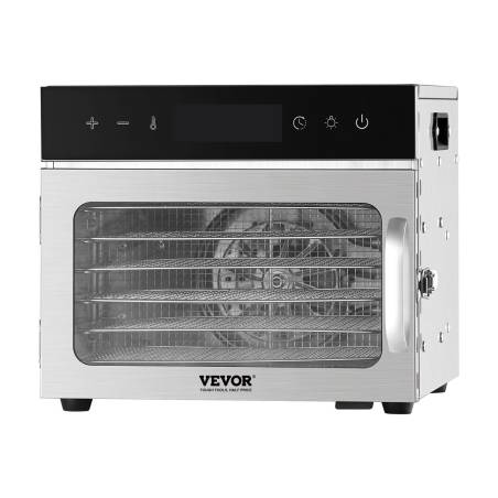 6 dėklų maisto džiovintuvas nerūdijantis plienas 400W0