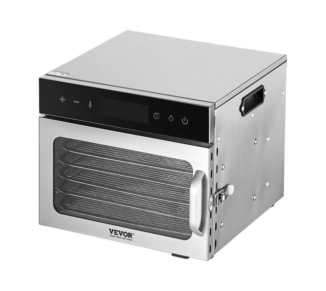 6 dėklų maisto džiovintuvas nerūdijantis plienas 400W10