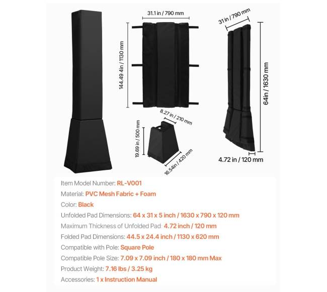 163 cm krepšinio stovo apsaugos paminkštinimas6