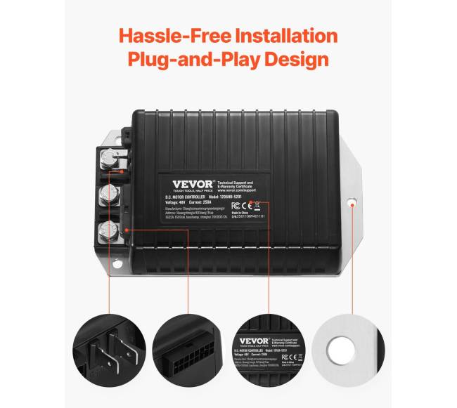 48V 250A greičio valdiklis EZGO TXT vežimėliams5