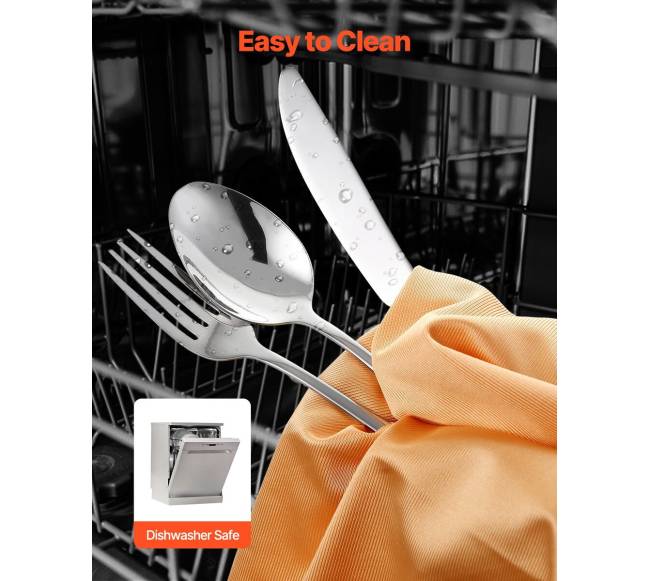 30 dalių nerūdijančio plieno stalo įrankių rinkinys 6 asmenims4