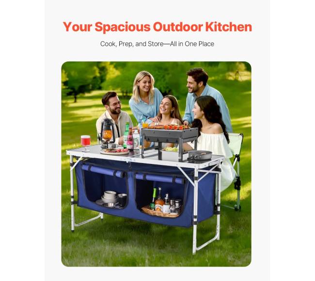 Nešiojama sulankstoma stovyklavimo virtuvės stotis1