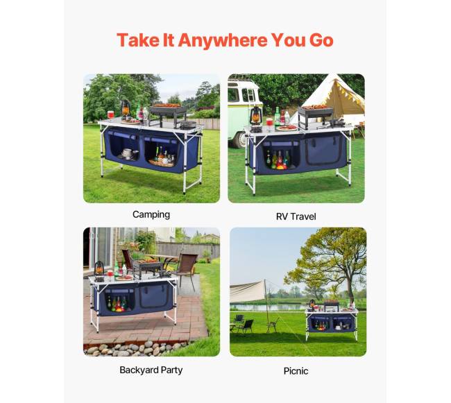 Nešiojama sulankstoma stovyklavimo virtuvės stotis6