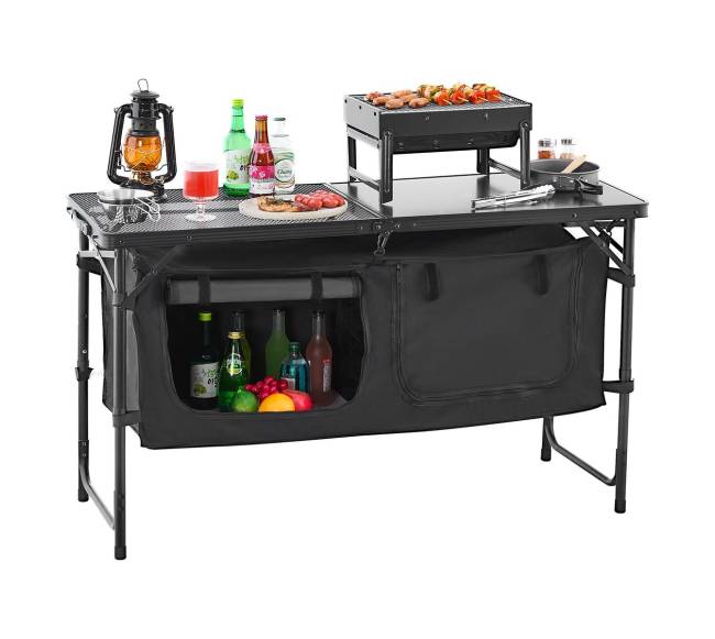 Lauko virtuvės stalas su reguliuojamu aukščiu0