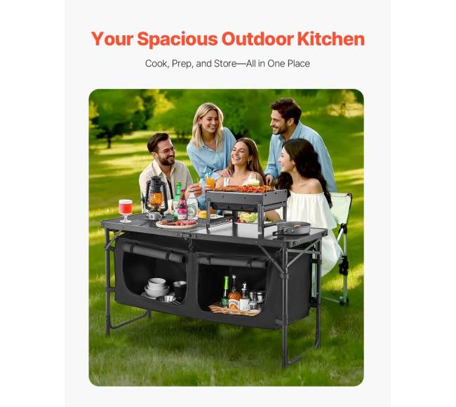 Lauko virtuvės stalas su reguliuojamu aukščiu1