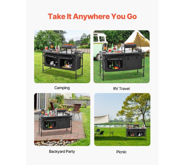 Lauko virtuvės stalas su reguliuojamu aukščiu6