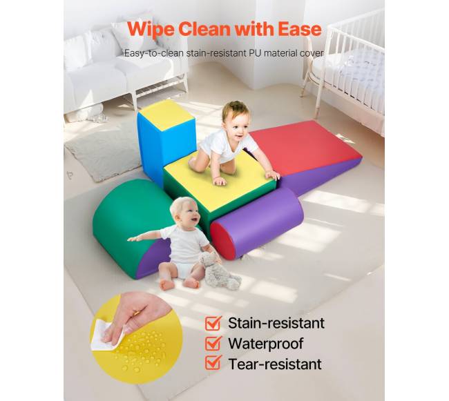 Penkios vaikiškos minkštos kopimo kaladėlės5