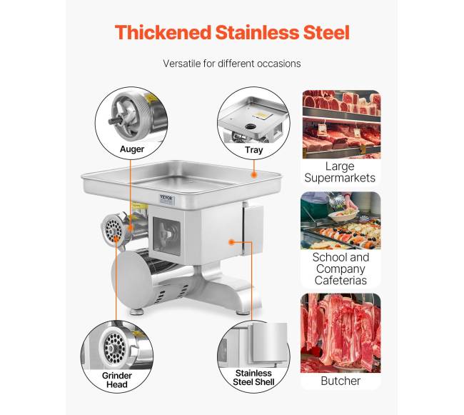 Komercinė elektrinė mėsos malūnėlis ir dešrelių gamintojas5