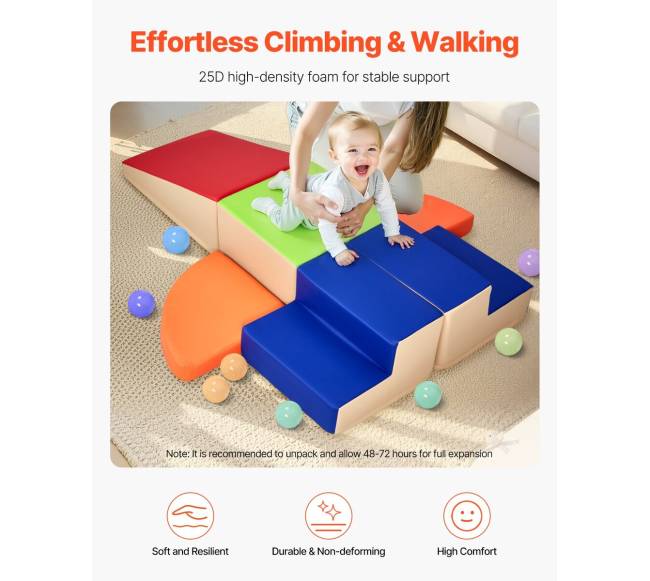 6 dalių vaikams skirtų putplasčio laipynės blokai2