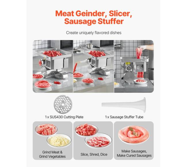 Elektrinė mėsmalė 11 kgmin dešrų gaminimui1