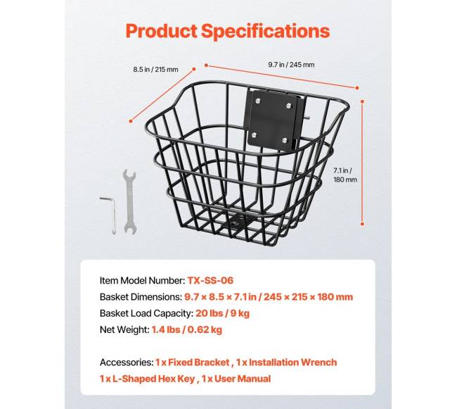 Priekinis dviračio krepšys elektriniam paspirtukui6
