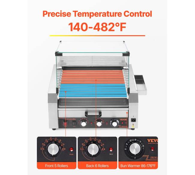 30 dešrelių elektrinis grilis su bandelių šildytuvu2