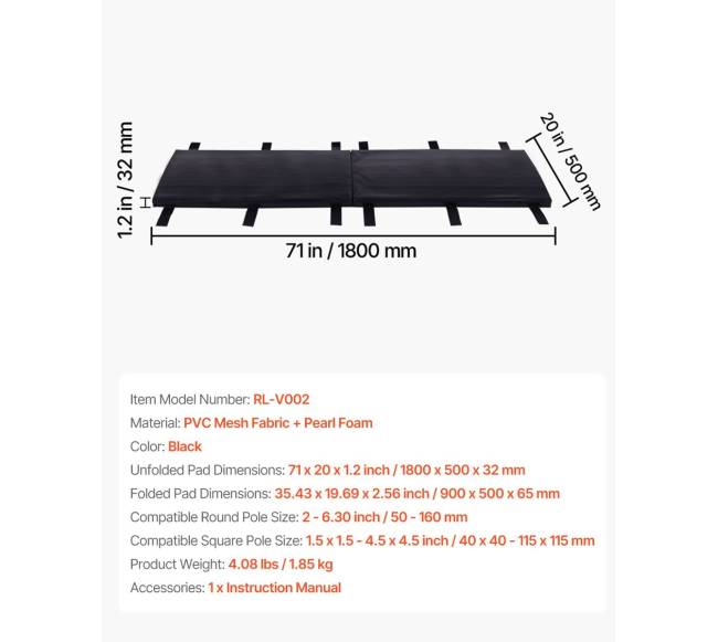 krepšinio atramos apsauga 1.8 m ilgio6