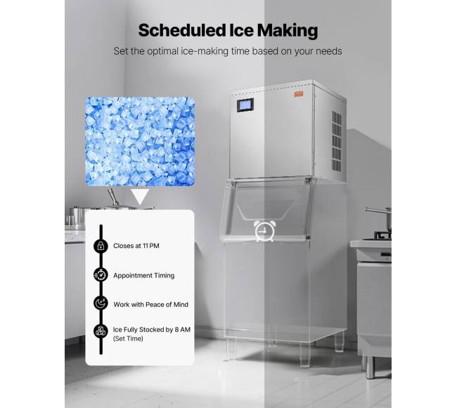 Komercinis ledo aparatas 250 kgd dienai savivalis5