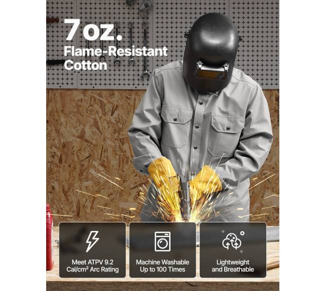 Liepsną atsparus suvirintojo švarkas medvilninis XXL dydis1