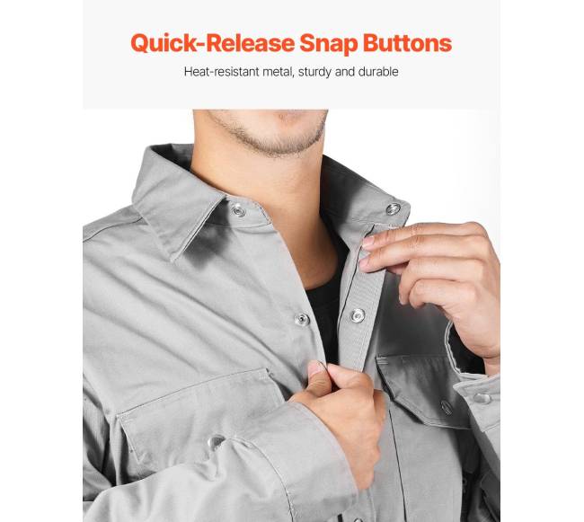 Liepsną atsparus suvirintojo švarkas medvilninis XXL dydis2