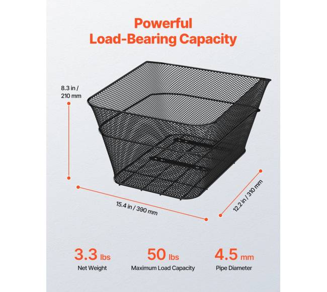 Galinė dviračio krepšys su tinkleliu ir dangčiu1