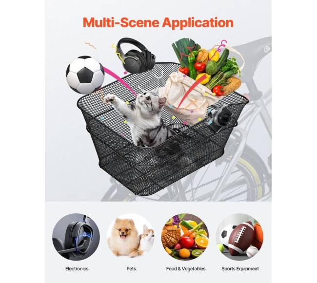 Galinė dviračio krepšys su tinkleliu ir dangčiu3