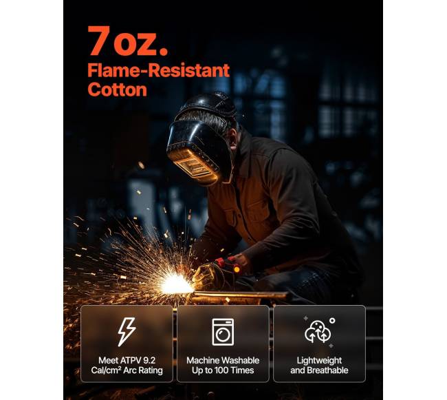 Liepsną atsparus suvirinimo švarkas M dydis1