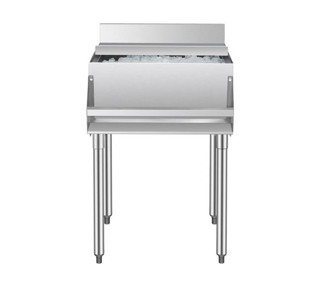 Kompaktiška ledo talpykla su slankiojančiu dangčiu0