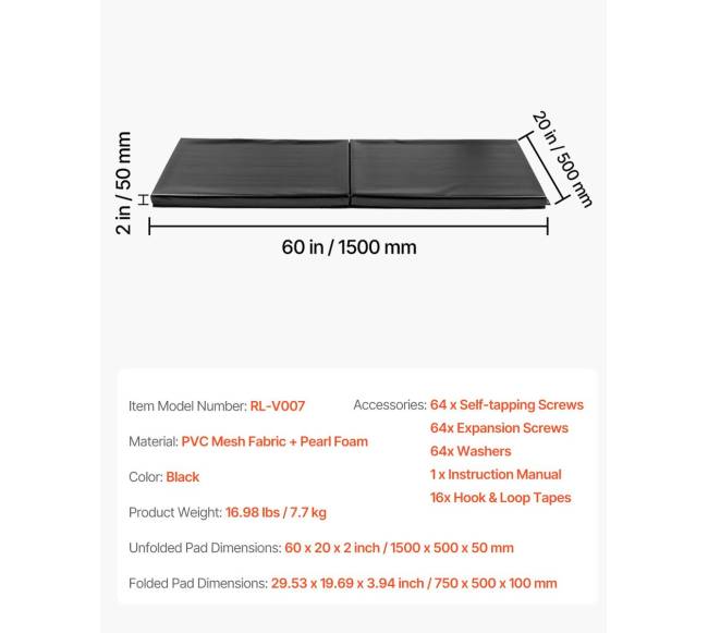 Krepšinio sienų apsauga, atspari vandeniui 5 cm6