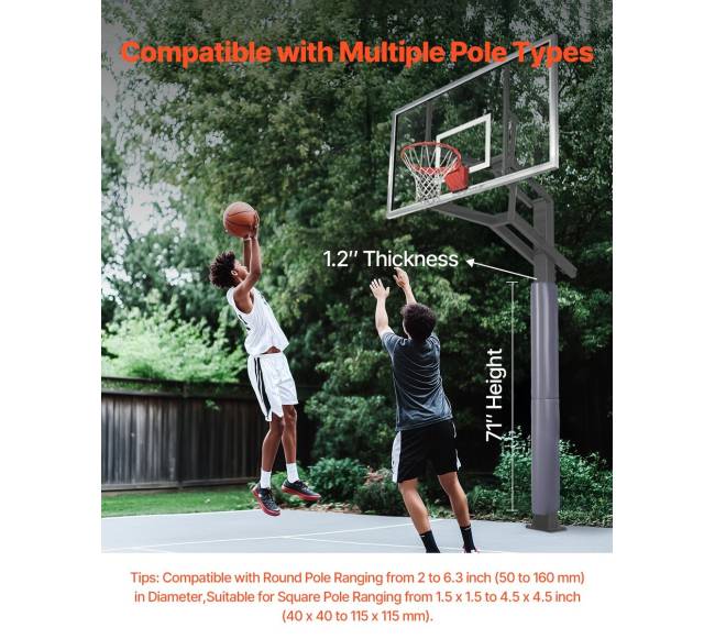 krepšinio stulpo 180 cm apsauga, lankstus dizainas2