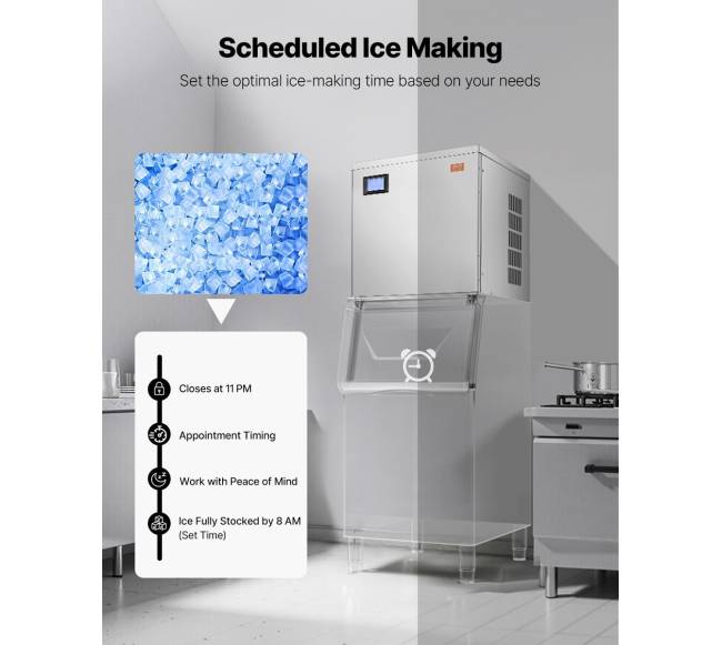 Komercinis ledo gamintojas, 204 kgd5