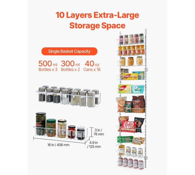 10 pakopų durų sandėliavimo lentyna4