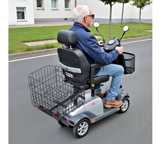 Sulankstoma motorolerio galinė krepšys7