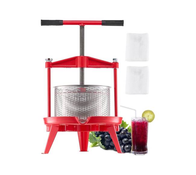 vaisių vyno spaustuvas rankinėms vyno spaustuvei 9L nerūdijančio plieno0