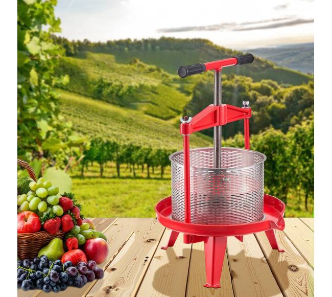 vaisių vyno spaustuvas rankinėms vyno spaustuvei 9L nerūdijančio plieno7