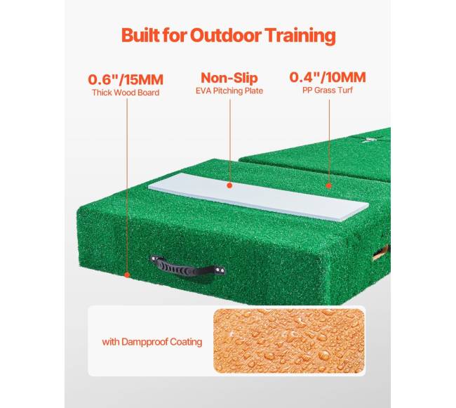 Nešiojamas 195 cm metikų kalnelis beisbolui2