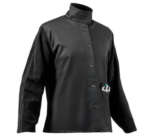 Suvirinimo striukė L dydžio iš odos ir medvilnės10