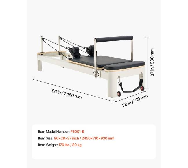 Pilates reformer treniruoklis namams su pasipriešinimu6