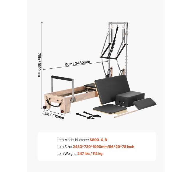 Medinė pilates traukyklė namams6