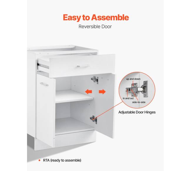 Švytuoklinė apatinė spintelė 60x48x81 cm su stalčiumi5