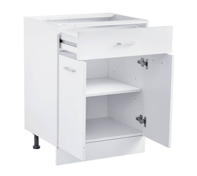 Švytuoklinė apatinė spintelė 60x48x81 cm su stalčiumi8