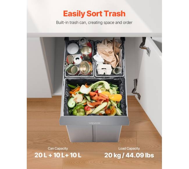 Ištraukiama šiukšliadėžė po spintele2