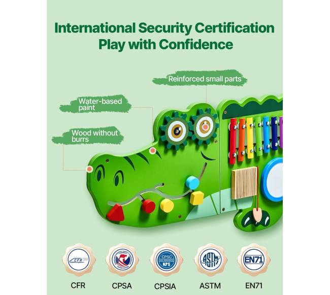 Krokodilo veiklos siena su 9 žaidimais2