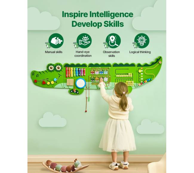 Krokodilo veiklos siena su 9 žaidimais3