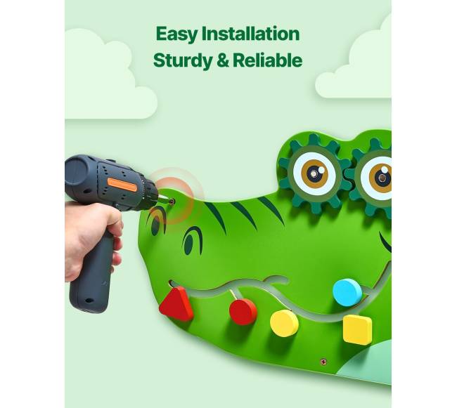 Krokodilo veiklos siena su 9 žaidimais5