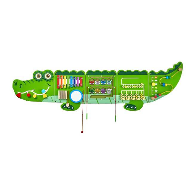 Krokodilo veiklos siena su 9 žaidimais9