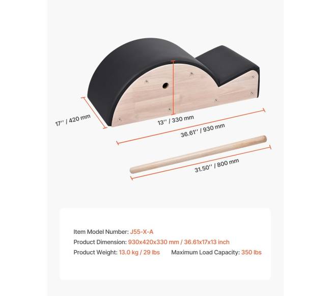 Pilates pilvo korektorius iš guminto medžio6