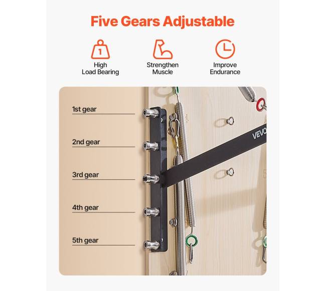 Sieninė pilateso reformerio mašina su spyruoklių lenta3