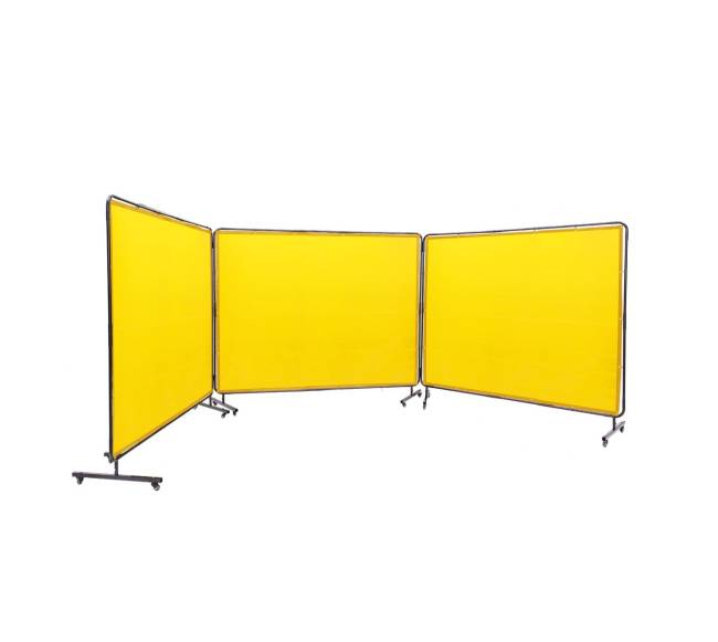 Suvirinimo ekranas su rėmu geltonas0