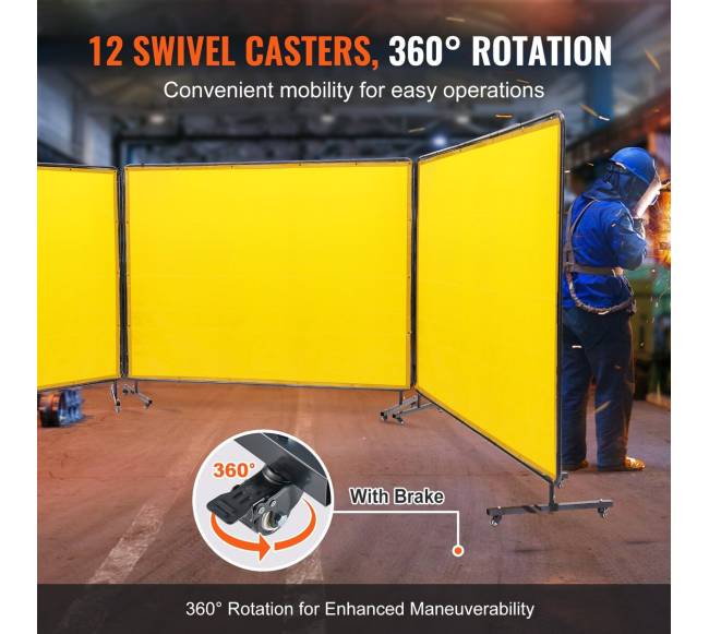 Suvirinimo ekranas su rėmu geltonas2