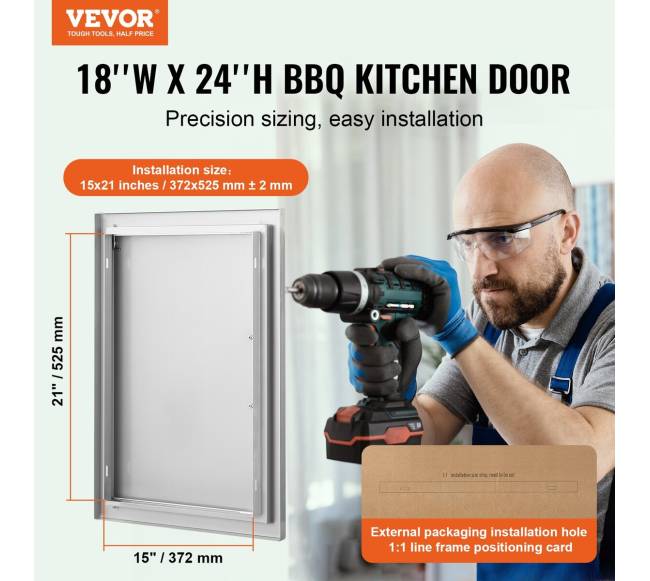 Lauko virtuvės durelės, 457x610 mm1